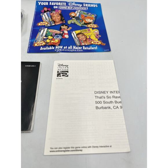 That's So Raven (Nintendo Game Boy Advance GBA) Original Game CIB - Picture 6 of 14